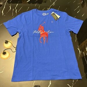 Polo by Ralph Lauren Royal Blue Tee with Red Logo
